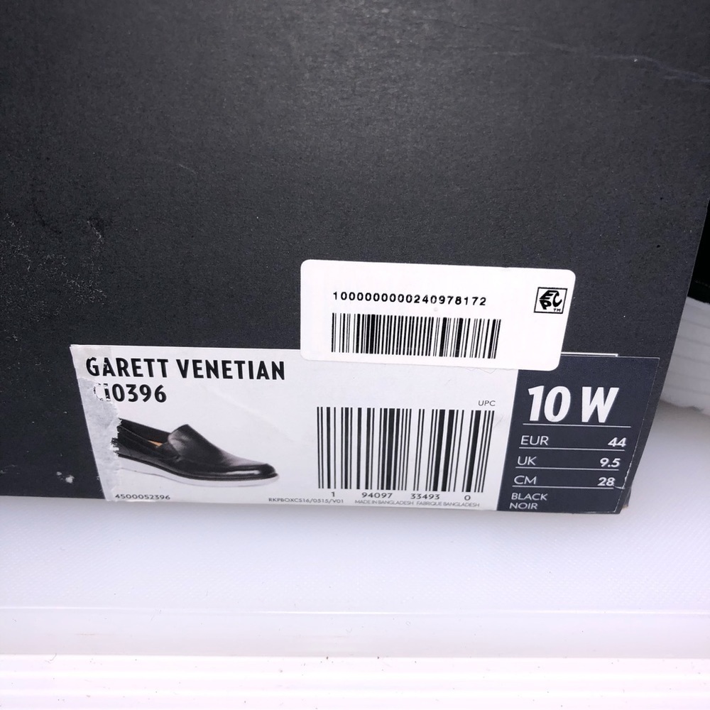 Rockport Leather Black Venetian Loafer Shoes Size 10W - Picture 6 of 7